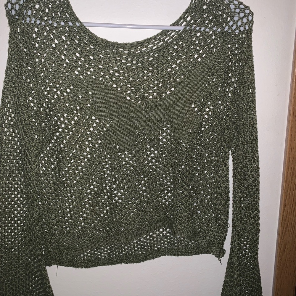 Olive Green Knit Sweater